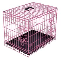 Pink dog best sale crates for sale